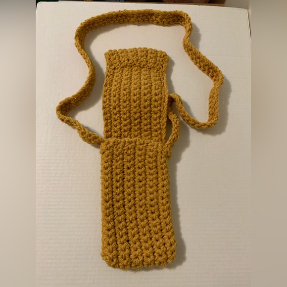 Phone Crossbody Bag Handmade Crochet - Picture 6 of 16